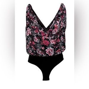 MISA Los Angeles floral bodysuit